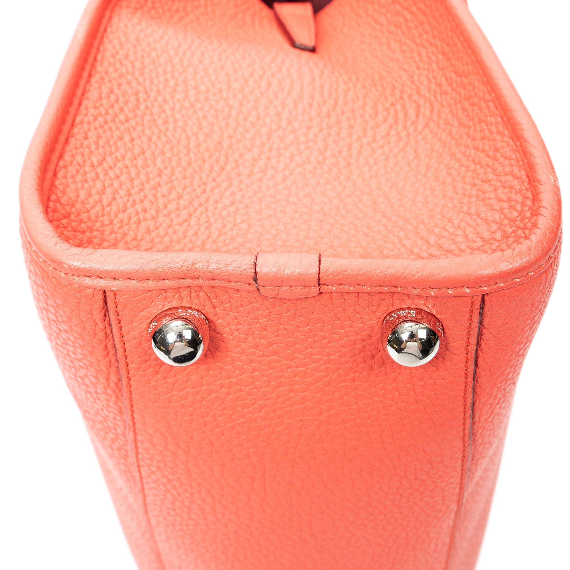 Shoulder Bag Alamo 36 Pink Grained Calfskin Leather
