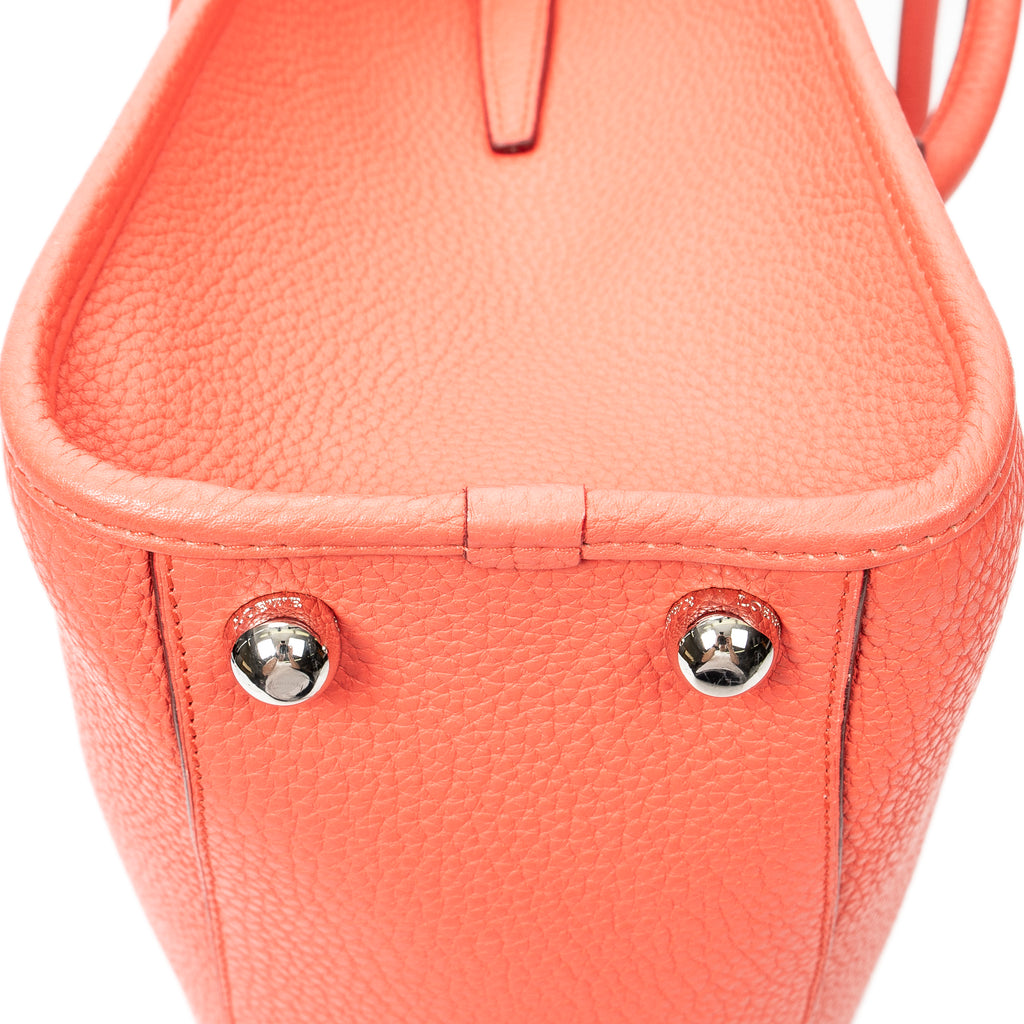 Shoulder Bag Alamo 36 Pink Grained Calfskin Leather