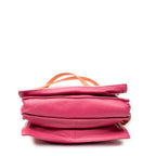Shoulder Bag Mini Bicolor Tassel Flamenco Fuchsia Pink Calfskin Leather