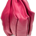 Shoulder Bag Mini Bicolor Tassel Flamenco Fuchsia Pink Calfskin Leather