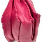Shoulder Bag Mini Bicolor Tassel Flamenco Fuchsia Pink Calfskin Leather