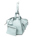 Shoulder Bag Large Hammock Light Blue Calfskin Leather