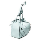 Shoulder Bag Large Hammock Light Blue Calfskin Leather