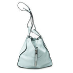 Shoulder Bag Large Hammock Light Blue Calfskin Leather