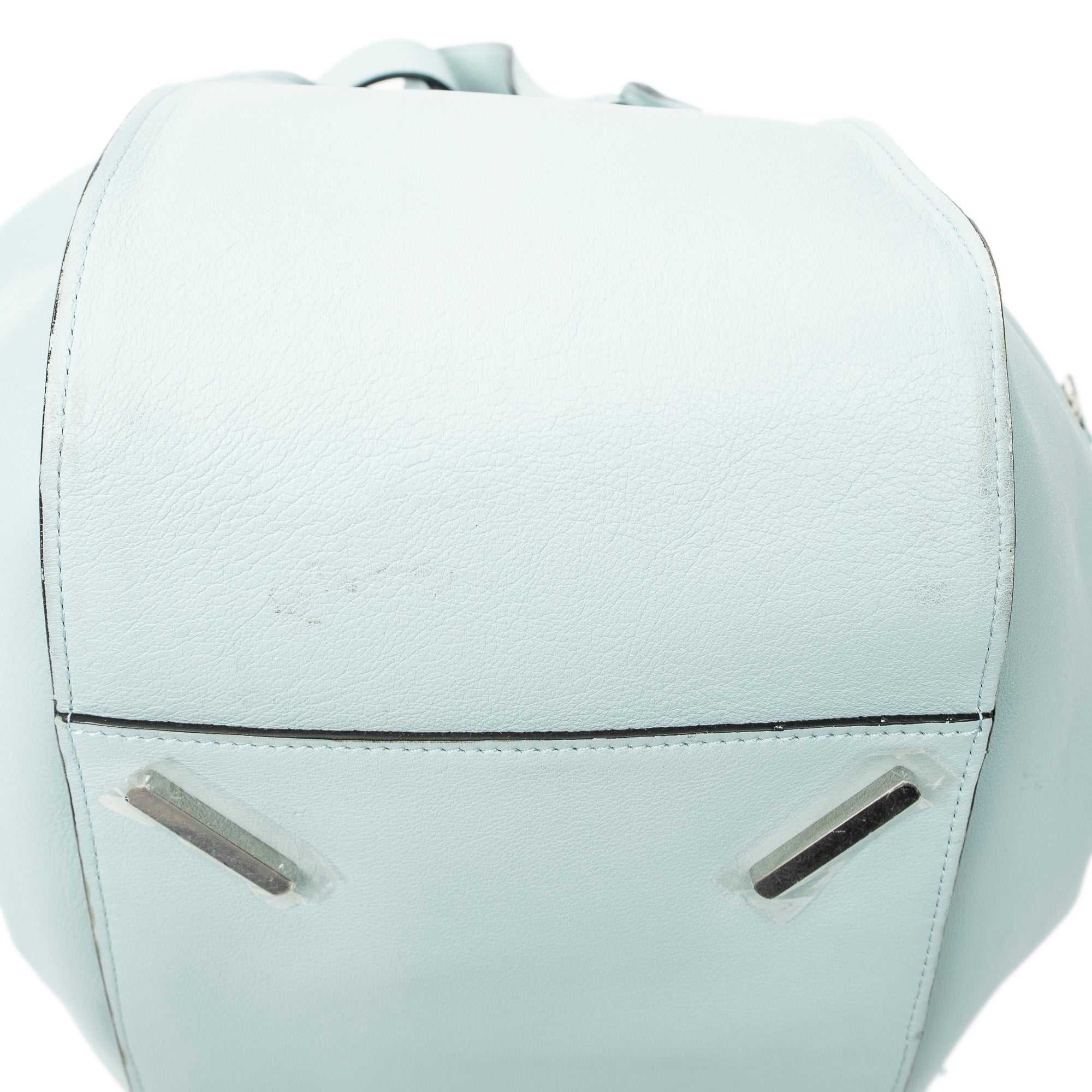 Shoulder Bag Large Hammock Light Blue Calfskin Leather