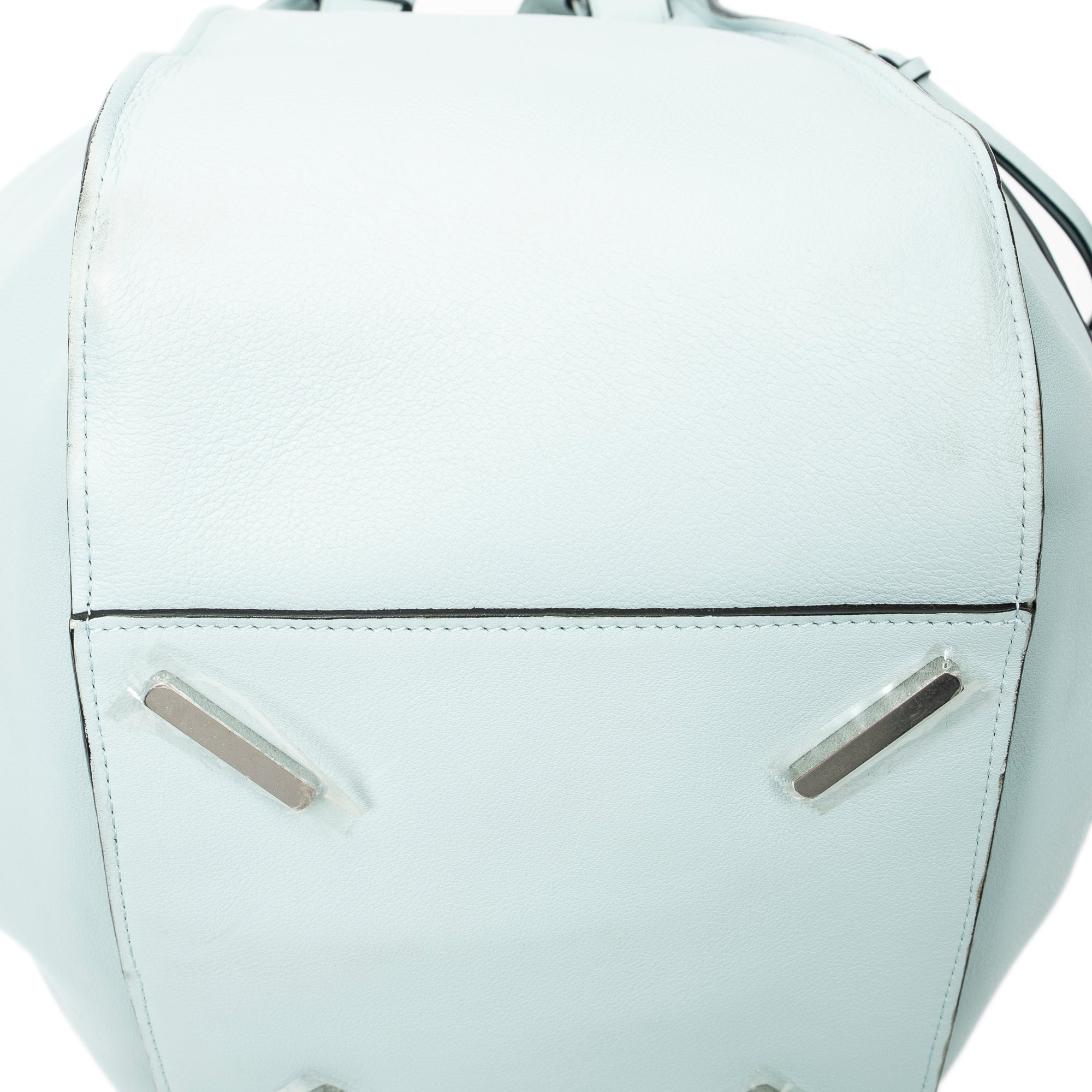 Shoulder Bag Large Hammock Light Blue Calfskin Leather