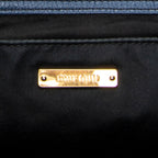 Shoulder Bag Convertible Shopping Tote Navy Vitello Caribu Leather