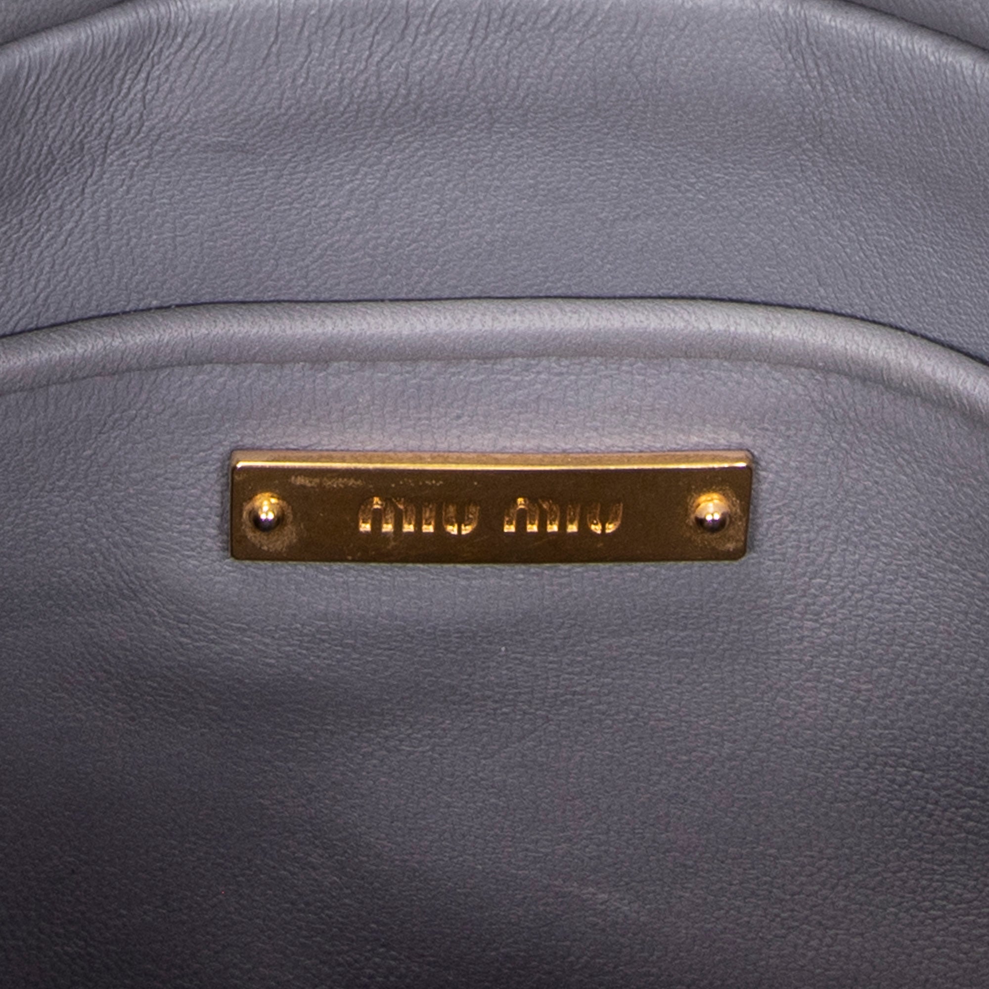Shoulder Bag Frame Clutch Crossbody Lilac Nappa Matelasse Leather