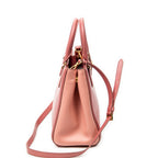 Shoulder Bag Small Open Tote Light Pink Saffiano Leather