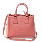 Shoulder Bag Small Open Tote Light Pink Saffiano Leather
