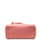 Shoulder Bag Small Open Tote Light Pink Saffiano Leather