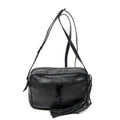 Shoulder Bag Lou Camera Bag Black Goatskin Leather