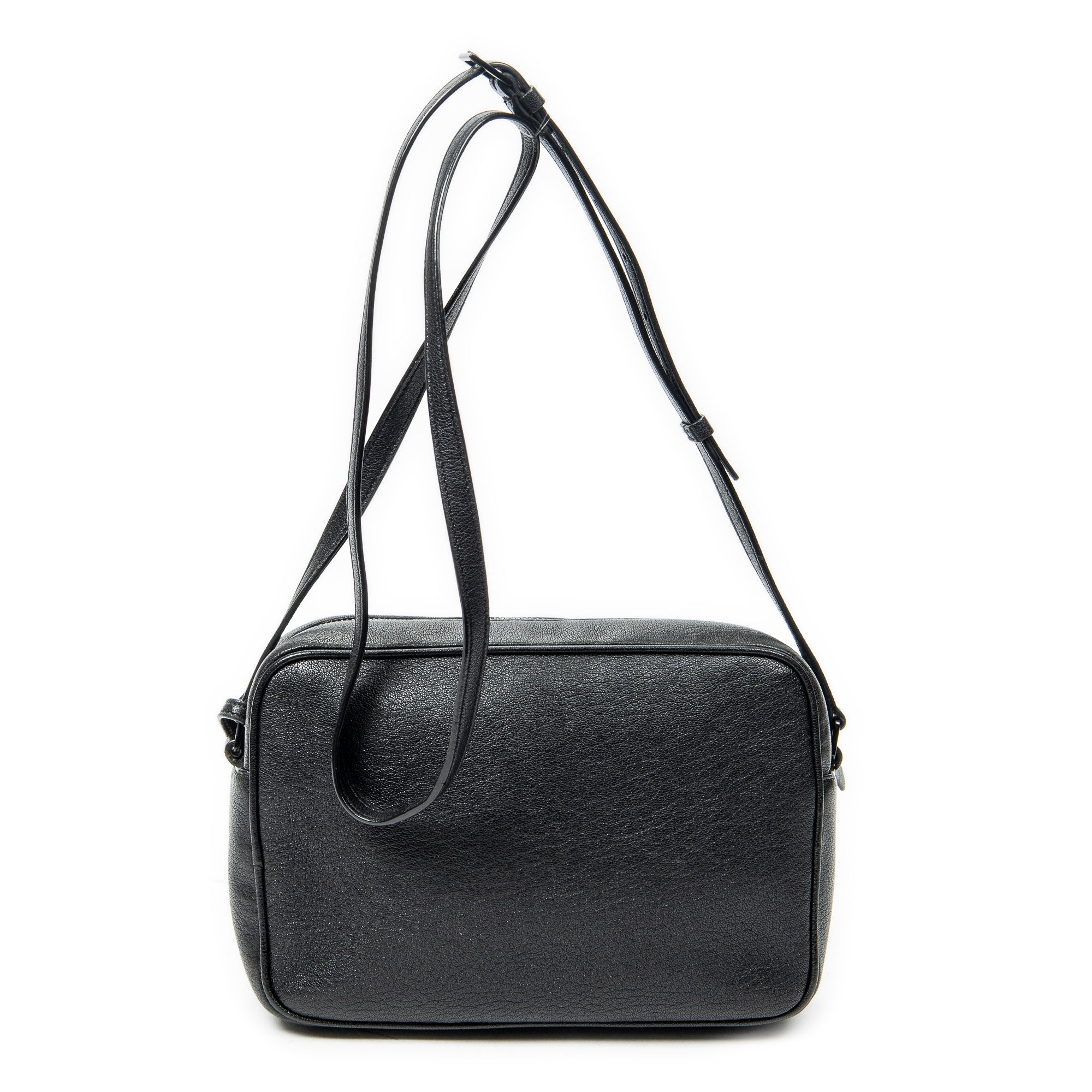Shoulder Bag Lou Camera Bag Black Goatskin Leather