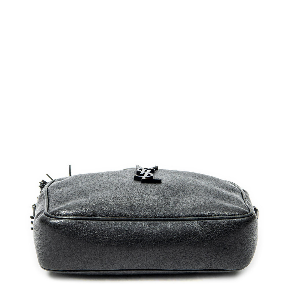 Shoulder Bag Lou Camera Bag Black Goatskin Leather