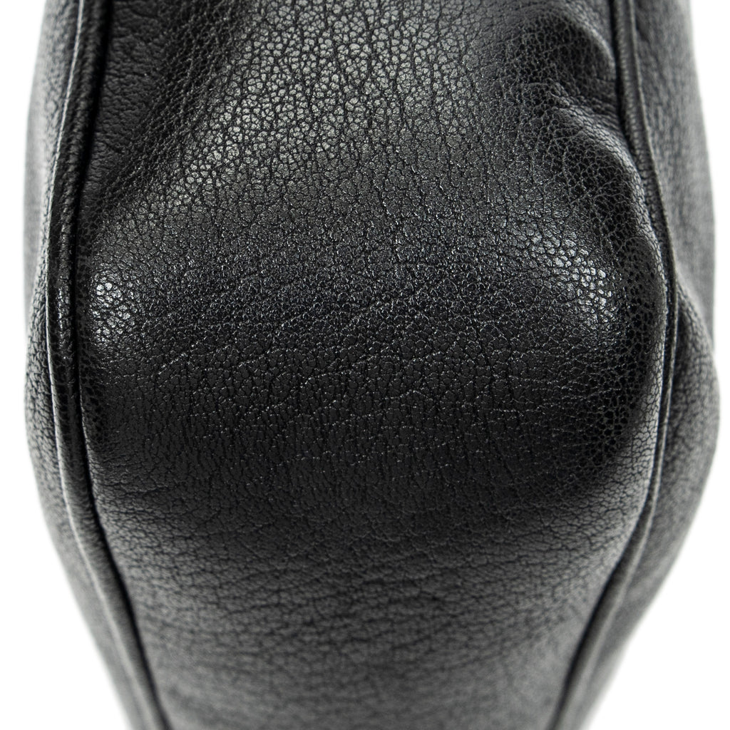 Shoulder Bag Lou Camera Bag Black Goatskin Leather