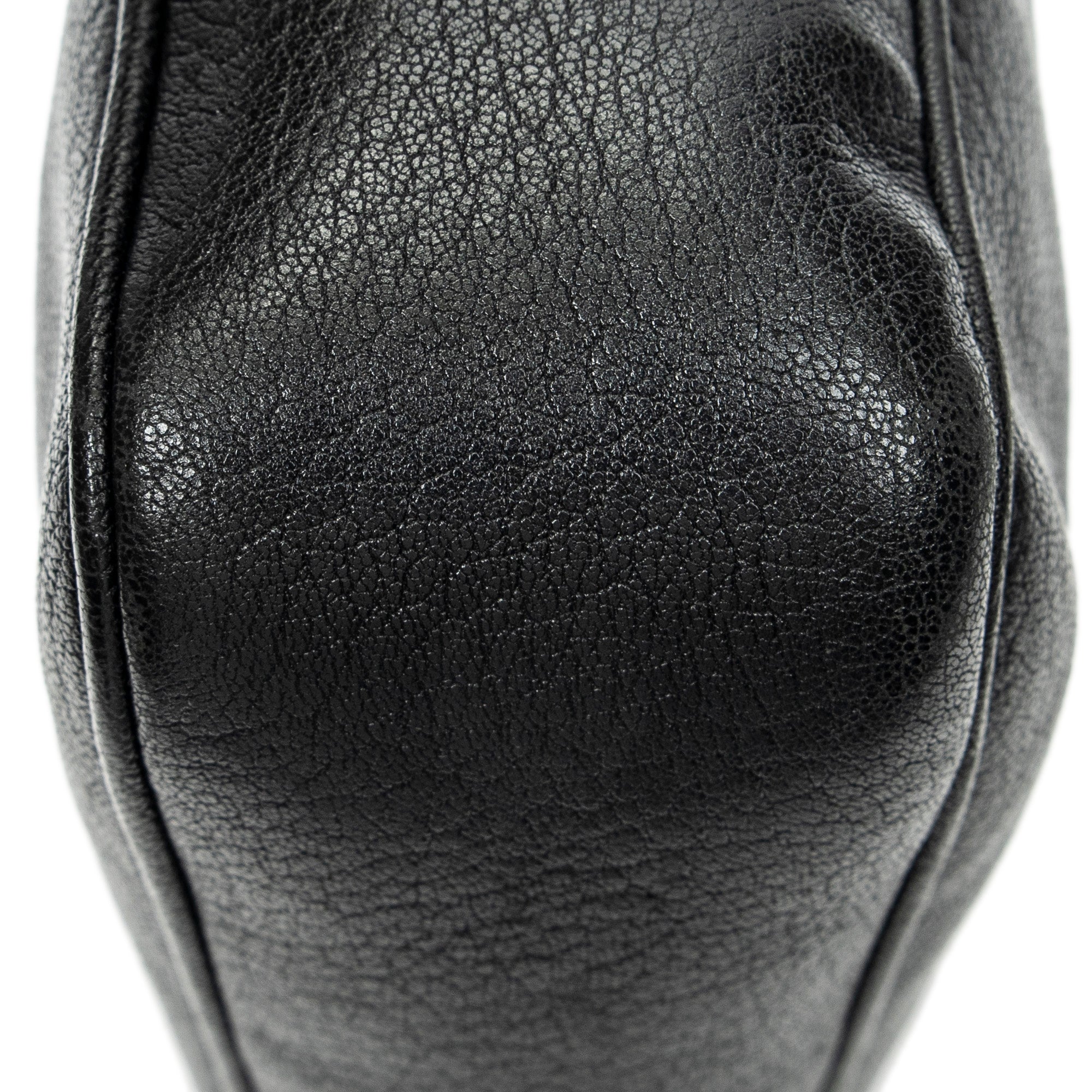 Shoulder Bag Lou Camera Bag Black Goatskin Leather