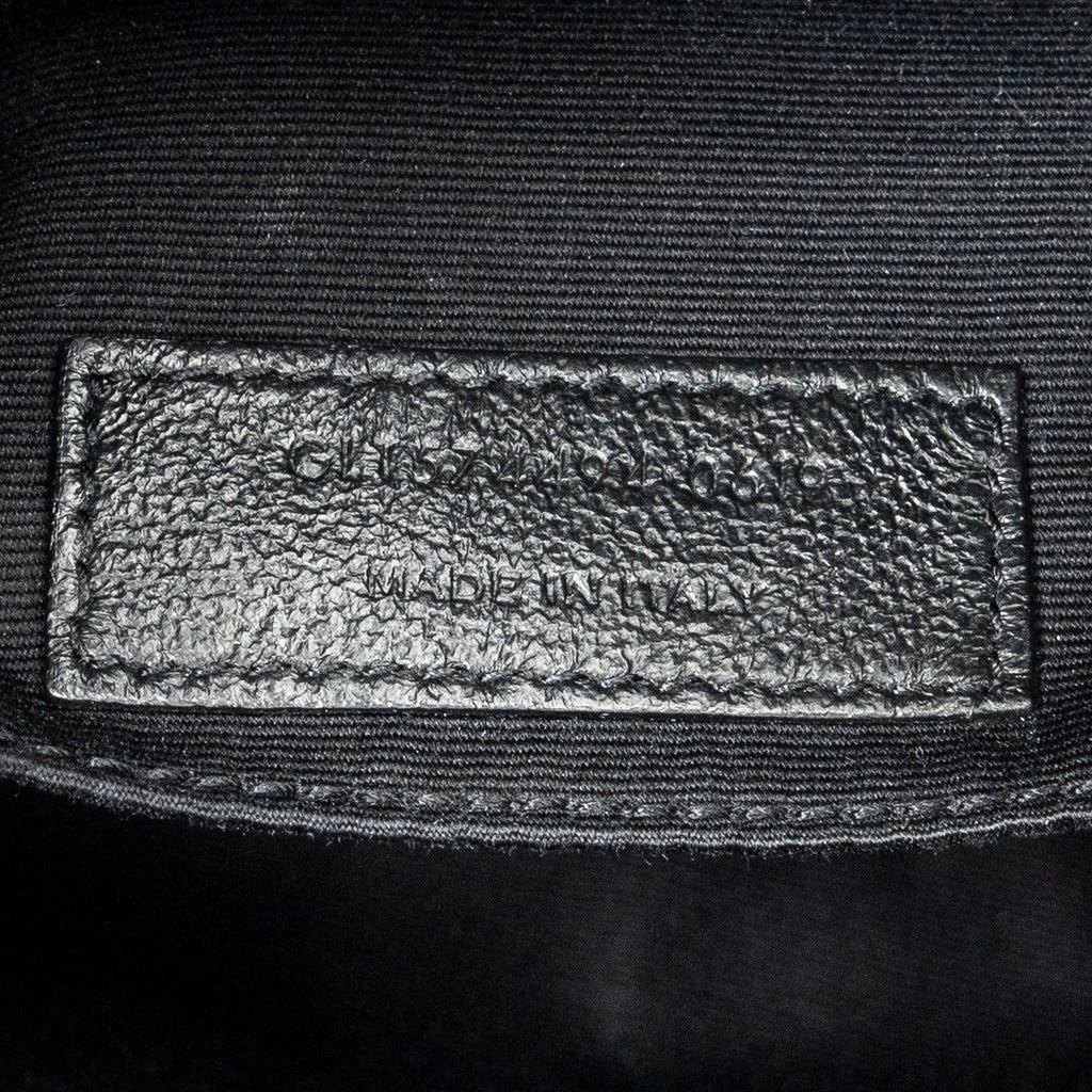 Shoulder Bag Lou Camera Bag Black Goatskin Leather