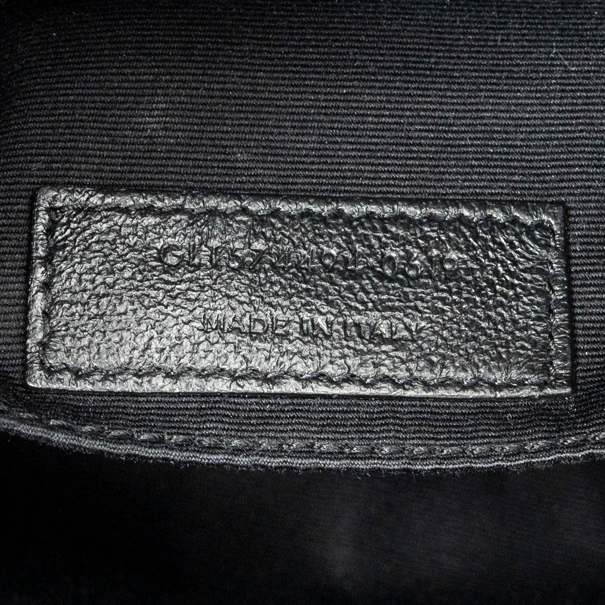 Shoulder Bag Lou Camera Bag Black Goatskin Leather