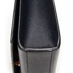 Shoulder Bag Medium Kate Navy Grain de Poudre Leather