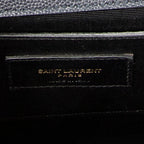 Shoulder Bag Medium Kate Navy Grain de Poudre Leather