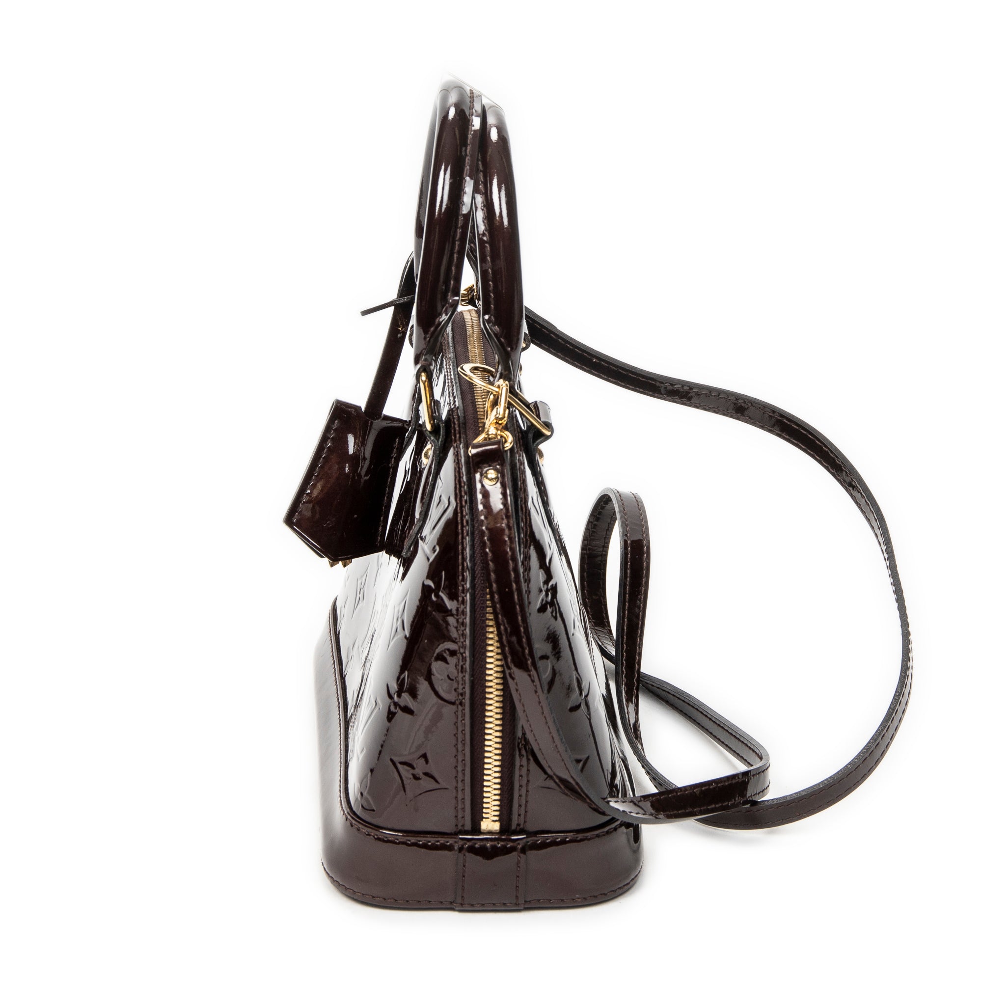 Shoulder Bag Alma BB Amarante Monogram Vernis