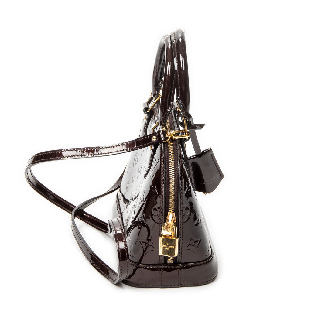 Shoulder Bag Alma BB Amarante Monogram Vernis
