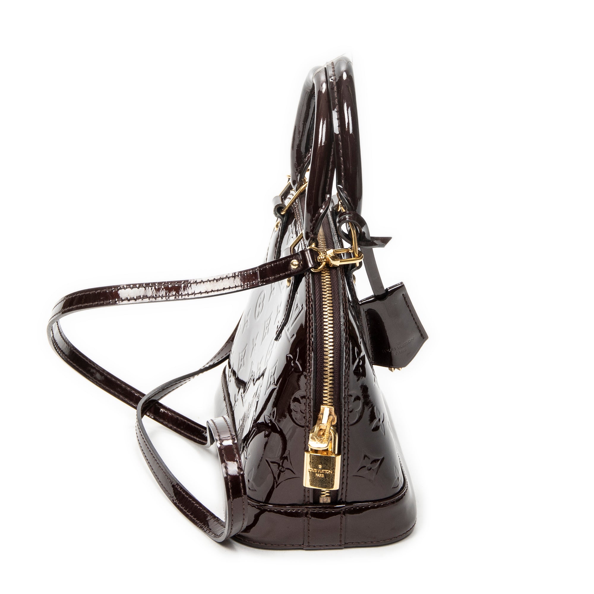 Shoulder Bag Alma BB Amarante Monogram Vernis