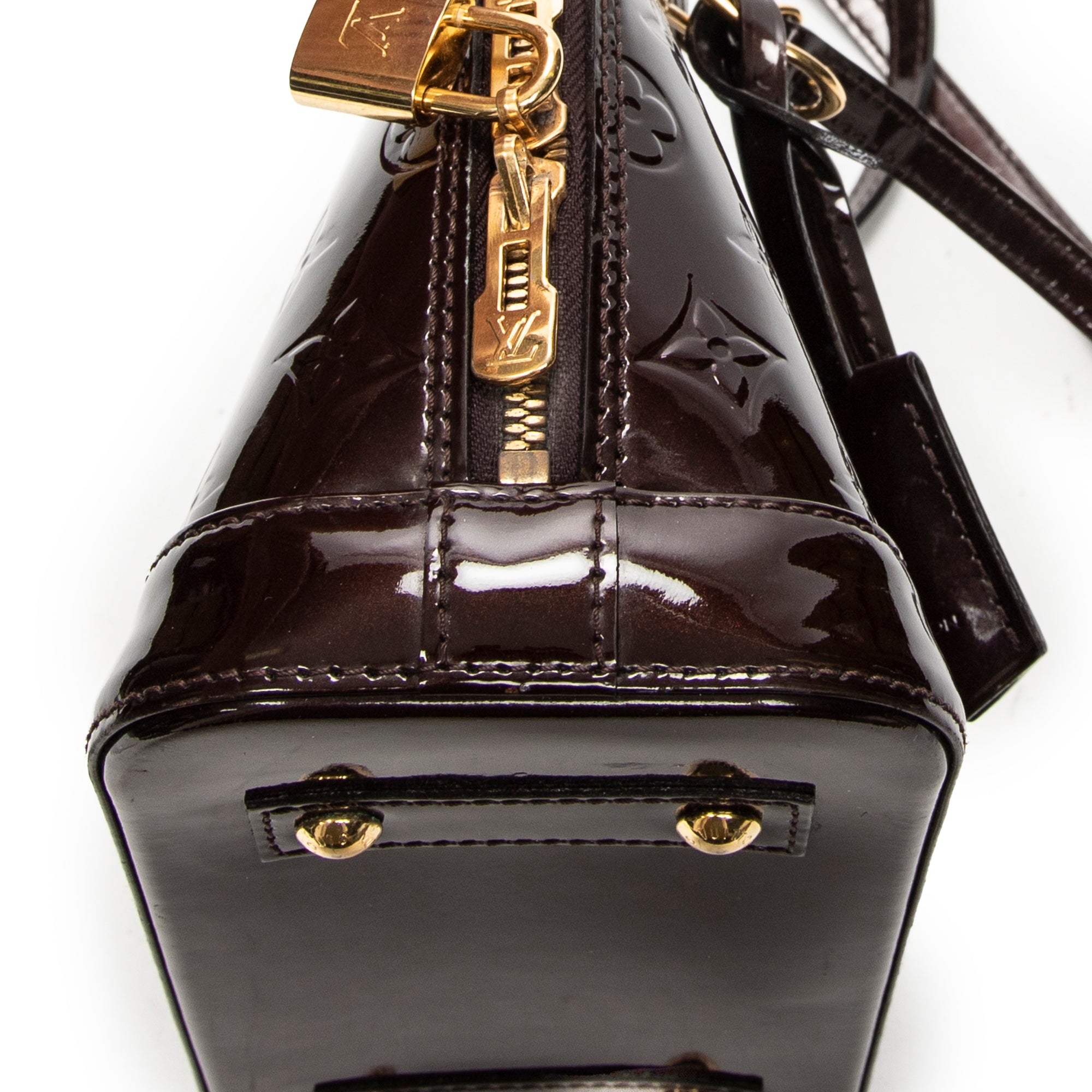 Shoulder Bag Alma BB Amarante Monogram Vernis
