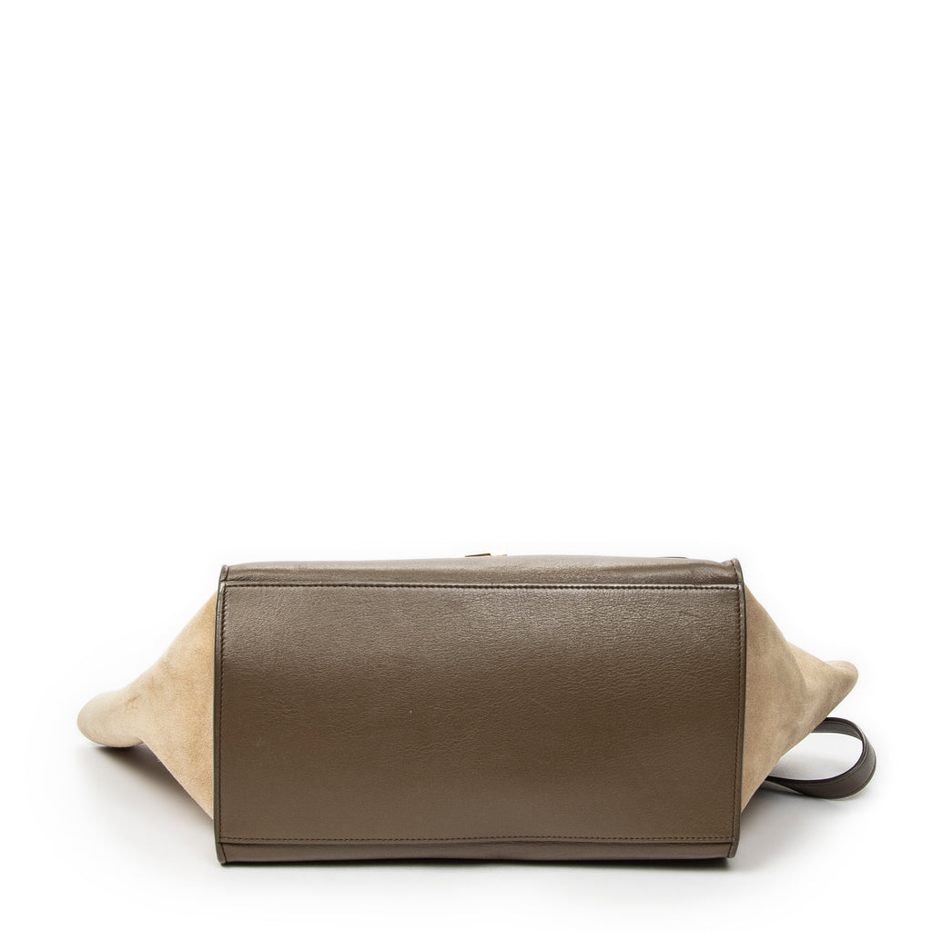 Shoulder Bag Medium Trapeze Black Calfskin Leather