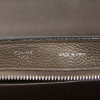 Shoulder Bag Small Trapeze Taupe Grained Calfskin Leather