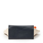 Shoulder Bag Medium Trapeze Orange Calfskin Leather