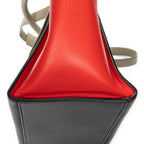 Shoulder Bag Small Trapeze Taupe Calfskin Leather