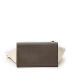 Shoulder Bag Medium Trapeze Yellow Calfskin Leather