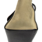 Shoulder Bag Small Trapeze Dark Grey Grained Calfskin Leather