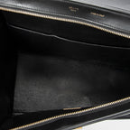 Shoulder Bag Medium Trapeze Blue Calfskin Leather