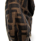 Shoulder Bag Baguette Brown Zucca Canvas