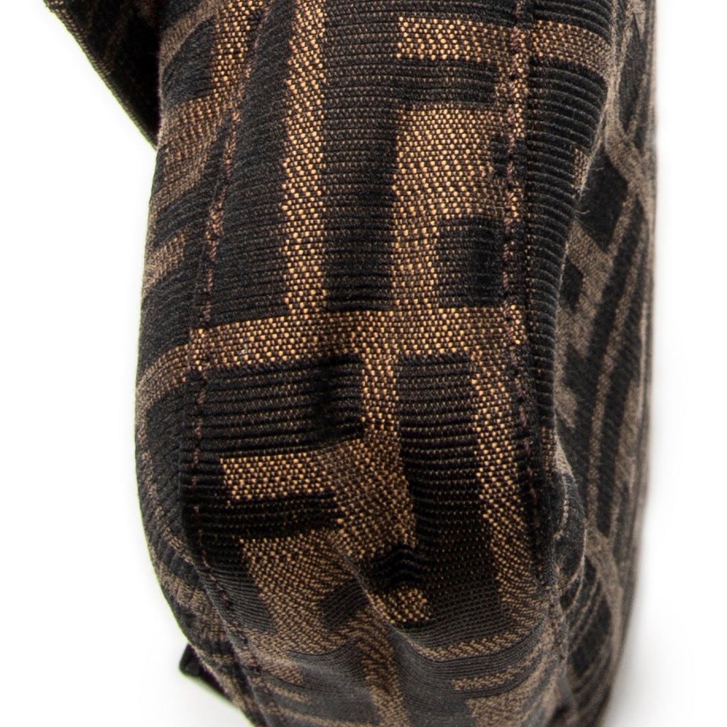 Shoulder Bag Baguette Brown Zucca Canvas