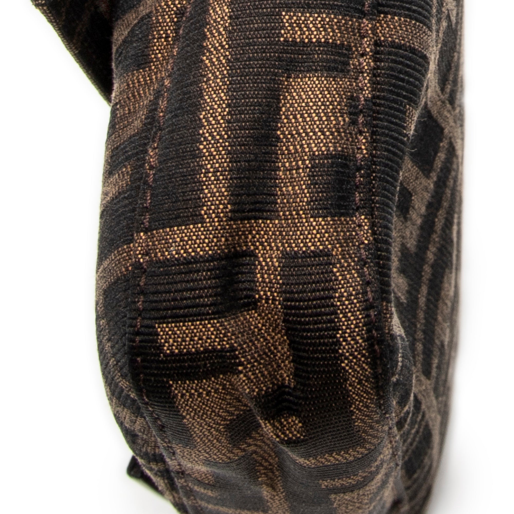 Shoulder Bag Baguette Brown Zucca Canvas