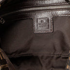 Shoulder Bag Baguette Brown Zucca Canvas