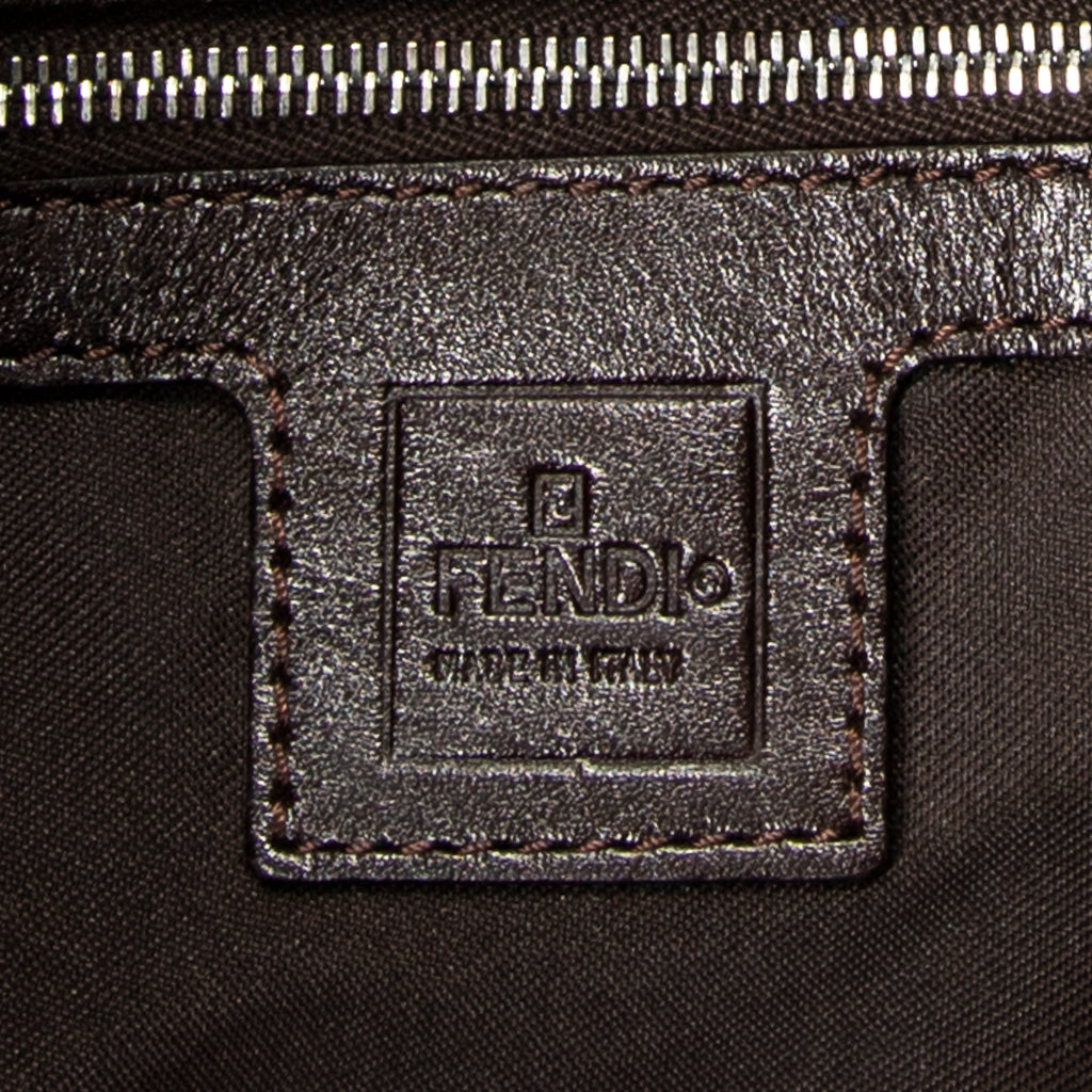 Shoulder Bag Baguette Brown Zucca Canvas