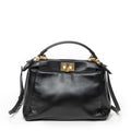 Shoulder Bag Mini Peekaboo Black Calfskin Leather