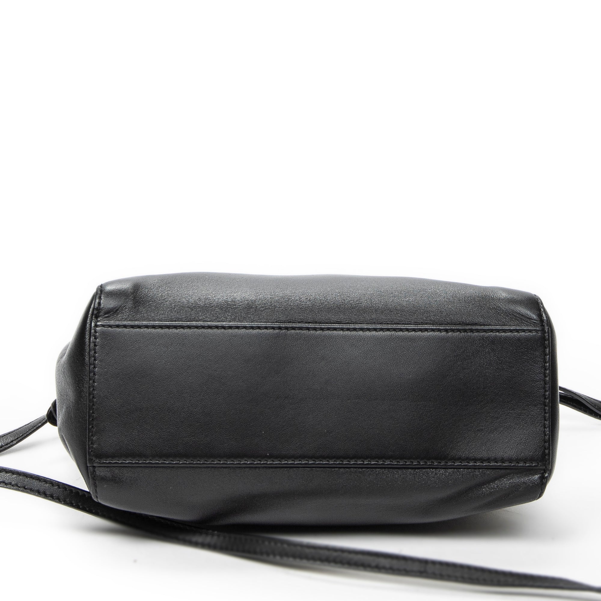 Shoulder Bag Mini Peekaboo Black Calfskin Leather