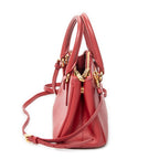Shoulder Bag Mini Galleria Double Zip Tote Red Saffiano Leather