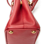 Shoulder Bag Mini Galleria Double Zip Tote Red Saffiano Leather