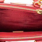 Shoulder Bag Mini Galleria Double Zip Tote Red Saffiano Leather