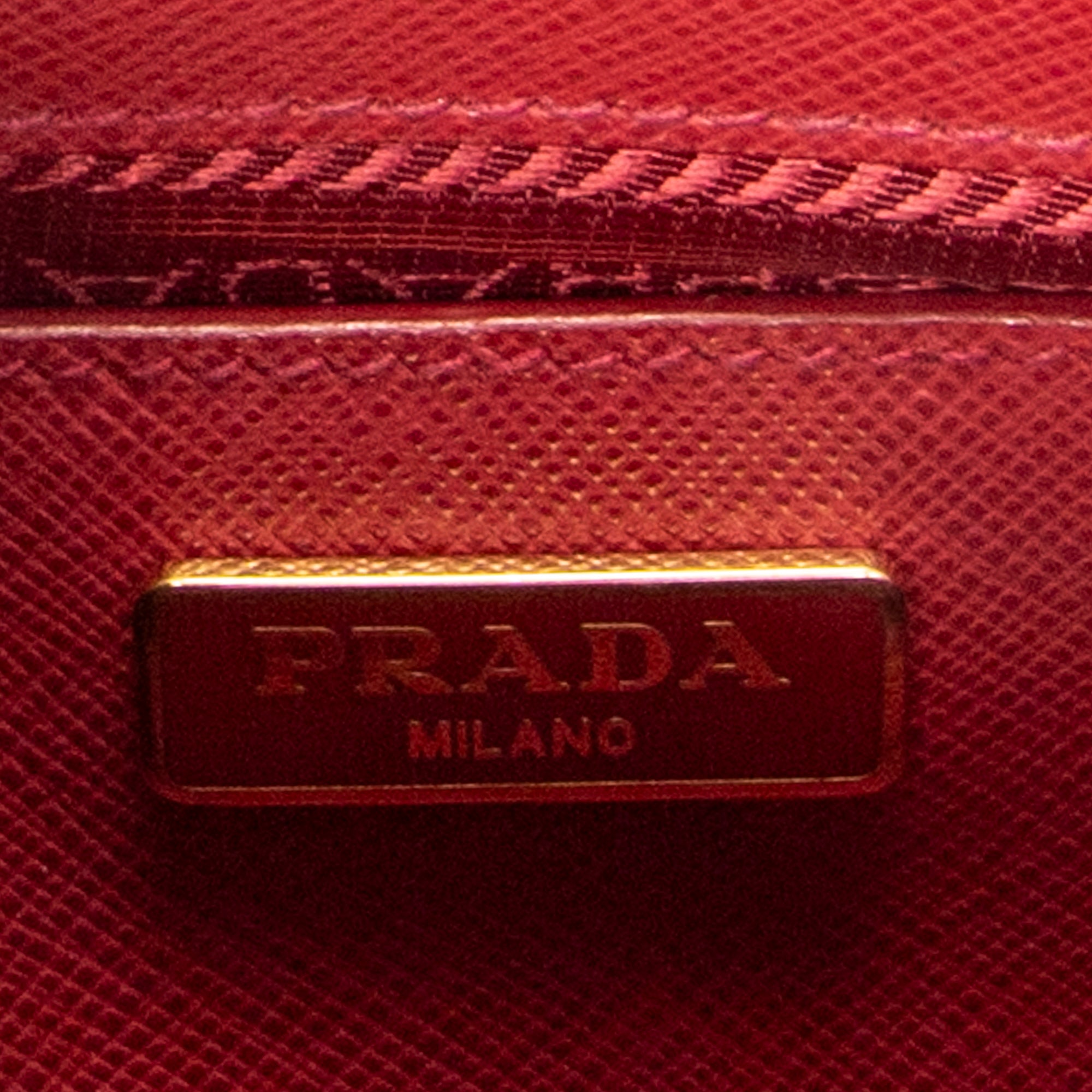 Shoulder Bag Mini Galleria Double Zip Tote Red Saffiano Leather
