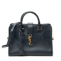 Shoulder Bag Small Monogram Cabas Navy Calfskin Leather
