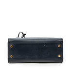 Shoulder Bag Small Monogram Cabas Navy Calfskin Leather