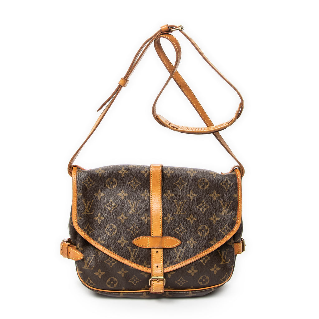 Shoulder Bag Saumur MM Brown Monogram Canvas