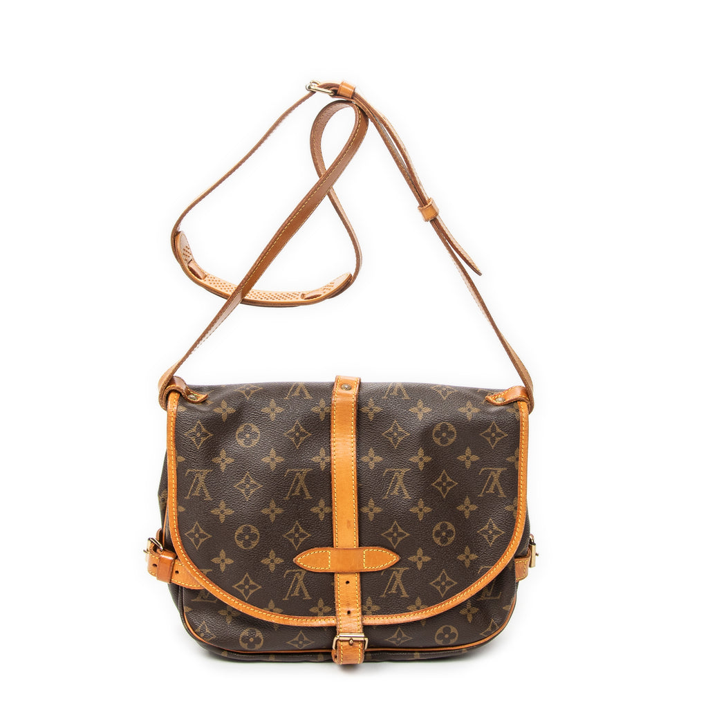 Shoulder Bag Saumur MM Brown Monogram Canvas